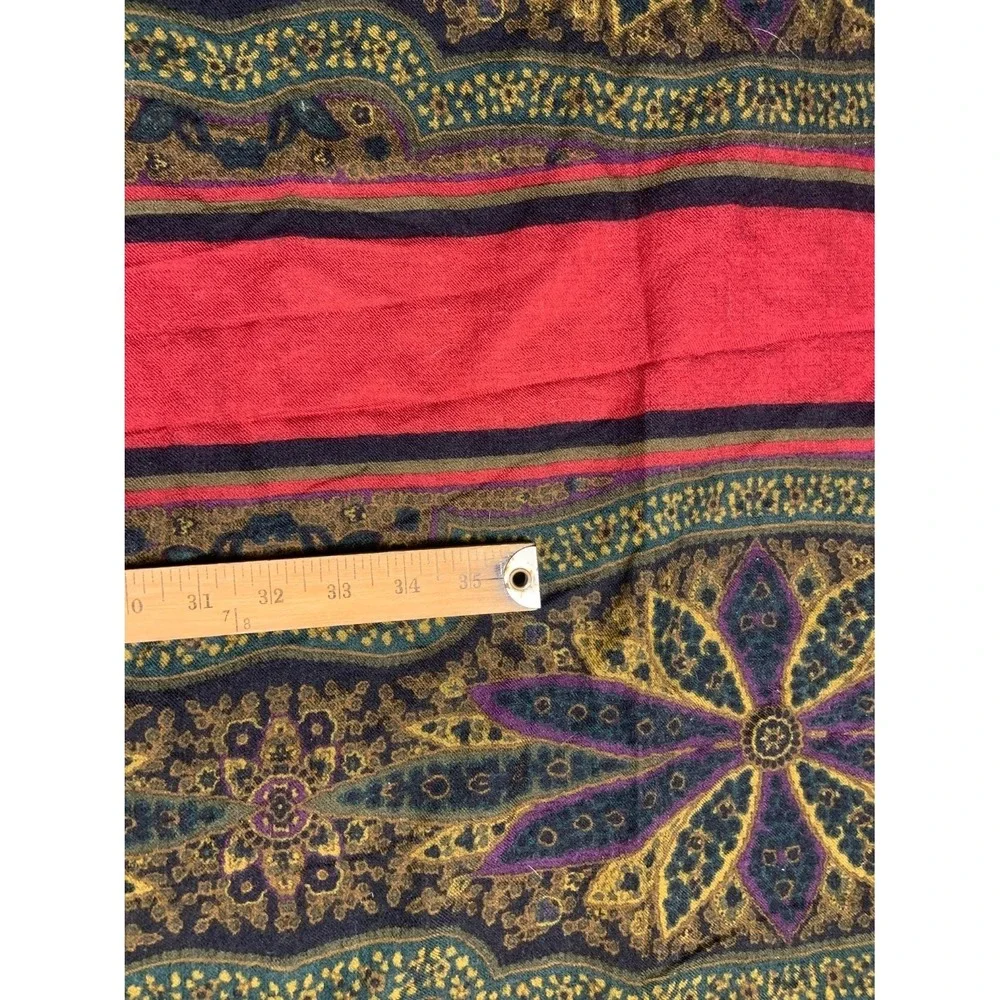 Vintage Gucci Wool Paisley Scarf Large 50